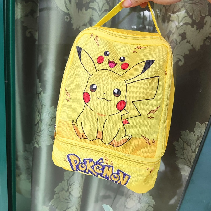 Mochila Escolar Pokémon dos Desenhos Animados, Brinquedos dos Personagens