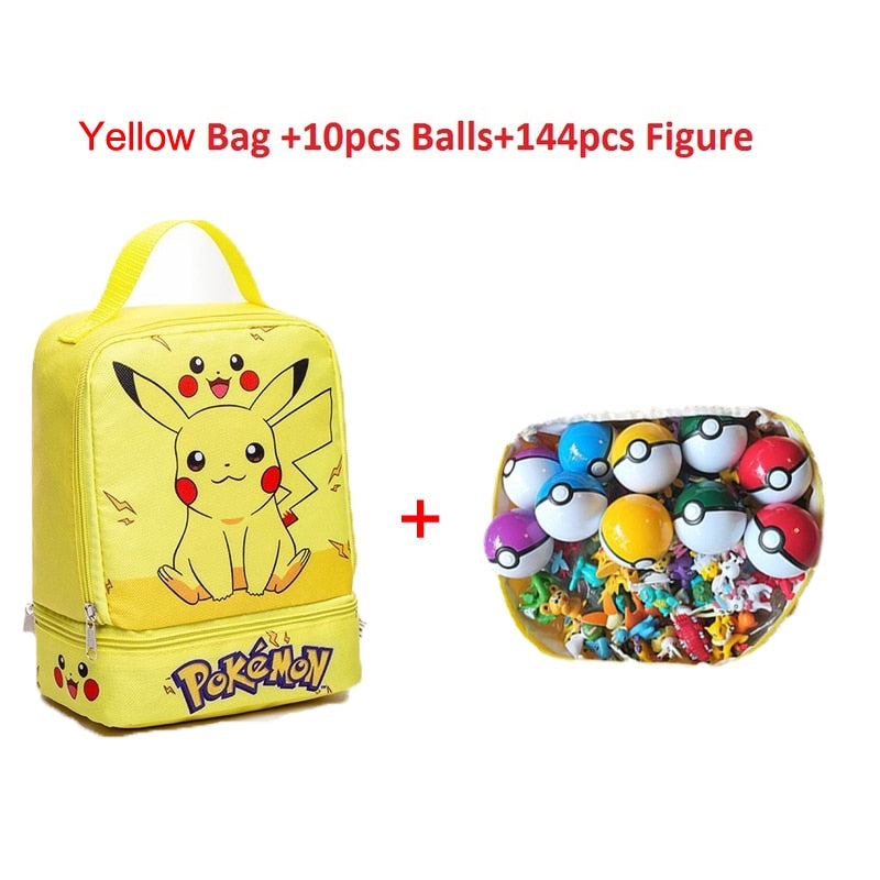 Mochila Escolar Pokémon dos Desenhos Animados, Brinquedos dos Personagens