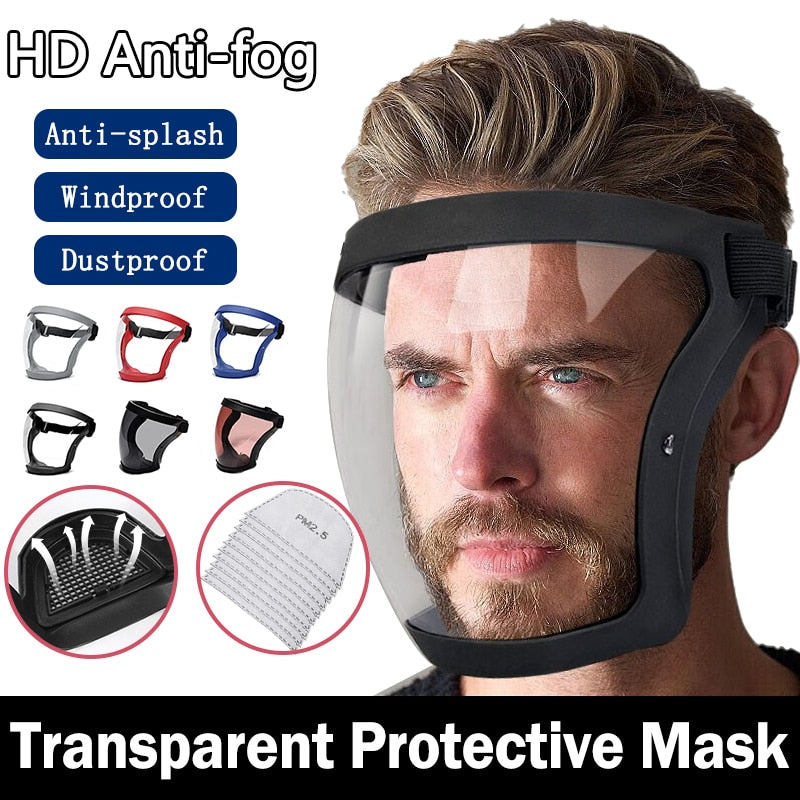 Máscara Protetor Facial Reutilizável Proteção e Confiável para Todos os Ambientes